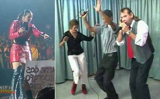 «Vas en contramano, Rosalía», el cartel que confundió a la cantante en pleno show