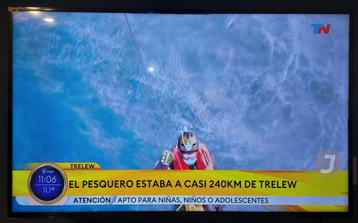 Impresionante rescate en las costas… ¿de Trelew?
