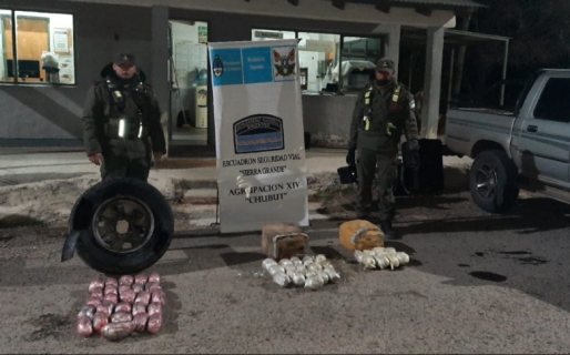 Gendarmería secuestro más de 14 kilos de marihuana que venía para Comodoro