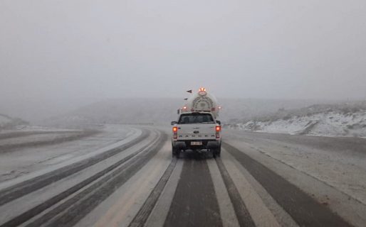 Solicitan transitar con extrema precaución por las rutas 3 y 26 por presencia de  nieve
