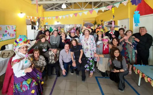 Adultos mayores del CPB Evita celebraron la llegada de la primavera