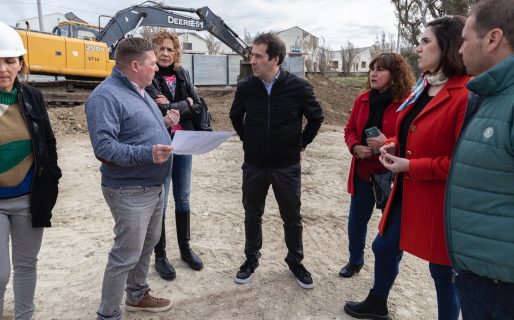 Luque recorrió la obra del Centro Territorial de Género de zona norte