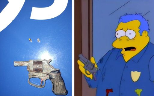 Salió a robar, lo detuvieron y el revólver que tenía se llevó todas las miradas