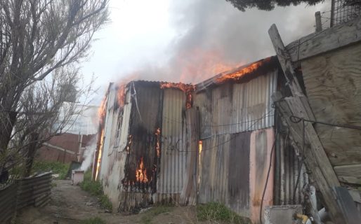 Presunto incendio intencional en el barrio Jorge Newbery