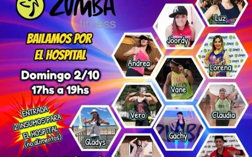 Se viene la 6° edición solidaria de la Master Class de Zumba “Bailando por el Hospital”