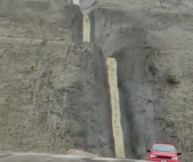 El aterrazamiento del Chenque, fue clave en la lluvia