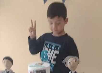 Un nene festejó su cumpleaños con temática de peronismo