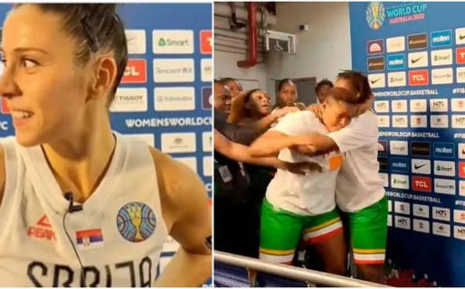 La furiosa pelea entre dos jugadoras de básquet en medio de una entrevista: “Se produjo un derrape”