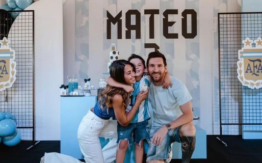 Palpitan el Mundial: Mateo Messi celebró su cumpleaños con una temática de la Selección argentina