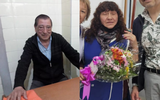 Rosa Nelly Bastidas y Lucio Millaman, dos históricos de la UNPSJB que recibieron su jubilación