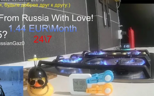 A pesar de la crisis por el gas, un ruso transmitió en vivo gastando el recurso y lo bloquearon