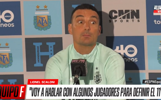 Scaloni recibió una insólita pregunta durante una conferencia de prensa