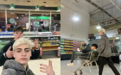Se escondieron en una góndola de supermercado y pasaron la noche ahí: qué hicieron y cómo terminaron en la policía