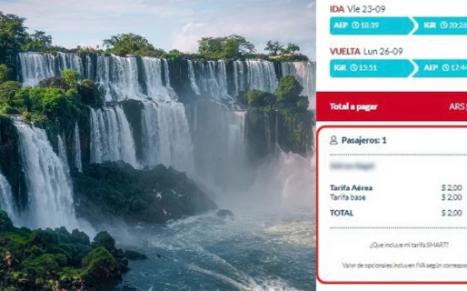 Viajará a las Cataratas con aéreo a $2 y un hotel 5 estrellas a $8.000: ¿Cómo hizo?