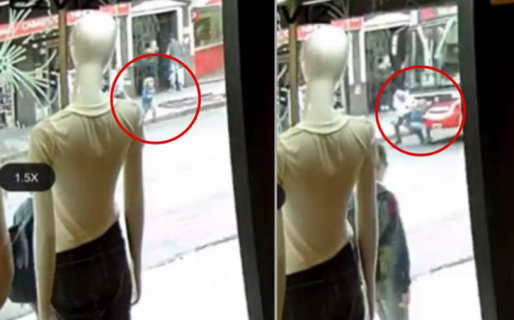 Un nene se soltó de la mano de su papá, lo atropelló un colectivo y se salvó de milagro