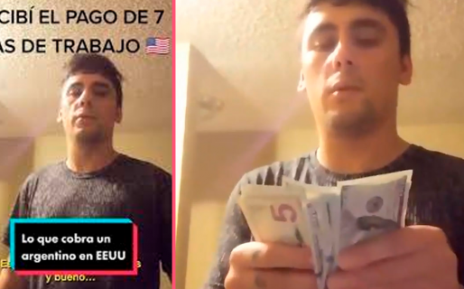 Un argentino se hizo viral por mostrar cuántos dólares gana en EE.UU.