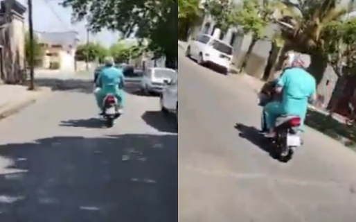 Una ambulancia se olvidó al médico que atendía una urgencia en la calle y debieron llevarlo en moto hasta el hospital