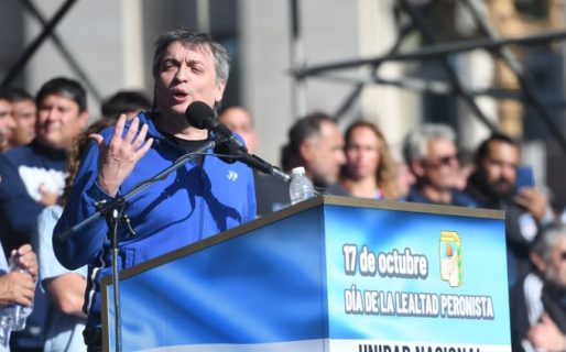 Máximo Kirchner en el acto del 17 de octubre: “La Argentina necesita un respiro, no lecciones de economistas”
