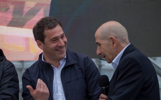 Luque acompañó a Llugdar en el inicio de obra de la escuela de Petroleros Jerárquicos