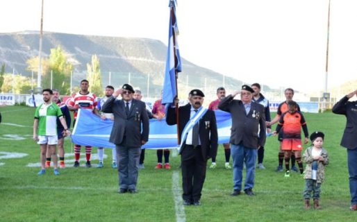 El rugby de veteranos homenajeó a los ex combatientes de Malvinas