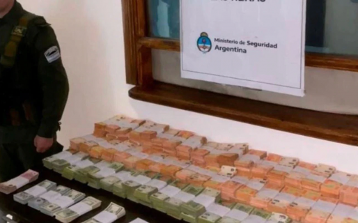 A un empleado público le descubrieron US$55 mil, casi 5 mil euros y $24 millones durante un control vehicular