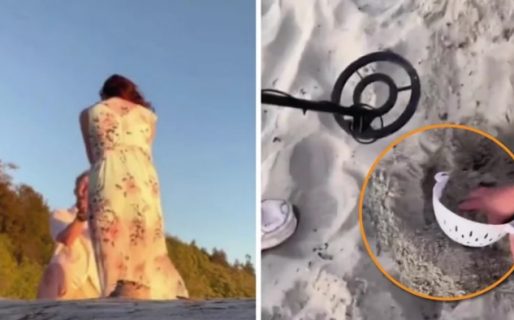 La peor propuesta de matrimonio: perdió el anillo  y lo buscaron con un detector de metales