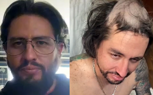 Se durmió borracho y sus hijos aprovecharon a raparlo