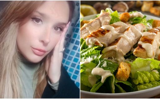 Una chica se indignó con la ensalada que le dieron: “Me cobraron $2000 por esto”