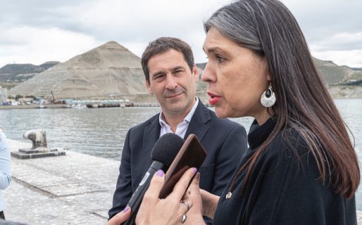 ﻿Luque recorrió el puerto de Comodoro junto a la Embajadora de Chile