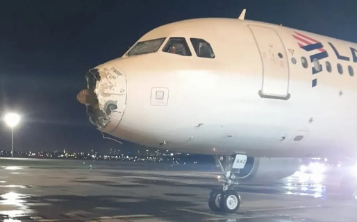 Pánico en un avión de Latam: atravesó una tormenta y pudo aterrizar con la trompa destruida