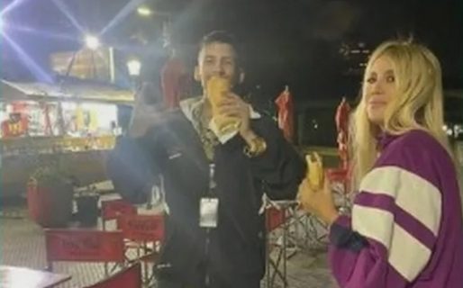 L-Gante llevó a Wanda Nara a comer un choripán en la Costanera: “La voy a extrañar cuando se vaya”
