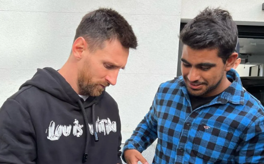 Un cordobés fue recibido por Messi en el entrenamiento de PSG y vivió un momento increíble: “Todavía no caigo”