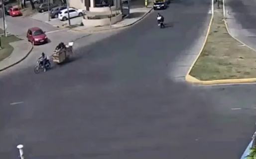 No hacía falta: se robaron una barrera de un paso a nivel mientras iban en moto