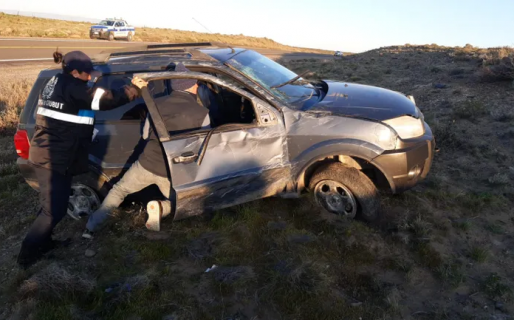 Una mujer volcó en Ruta 26 y debió ser hospitalizada