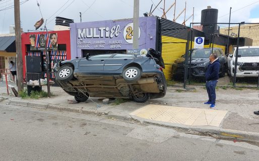 Un accidente en Rivadavia y Kennedy dejó como saldo dos menores heridos