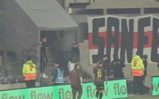 Sigue la bronca: hinchas de River «bañaron» a Mauro Zárate cuando terminó el partido