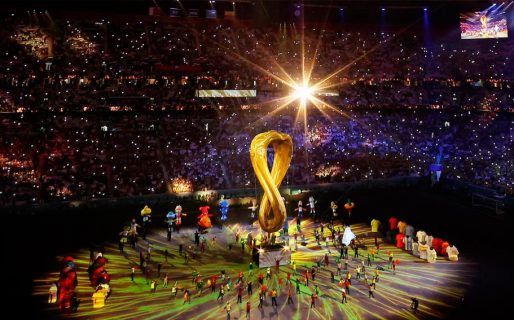 Con una estrella de Hollywood y un cantante, así fue la impactante ceremonia inaugural del Mundial