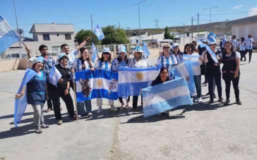 Alumnos de la Escuela 742 prepararon una coreo para el Mundial