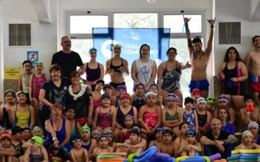 Se celebró el cierre de actividades del programa “Natación barrial” en Club Huergo
