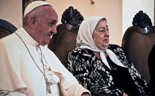 El Papa Francisco lamentó la muerte de Hebe de Bonafini y pidió que tenga «un descanso eterno»