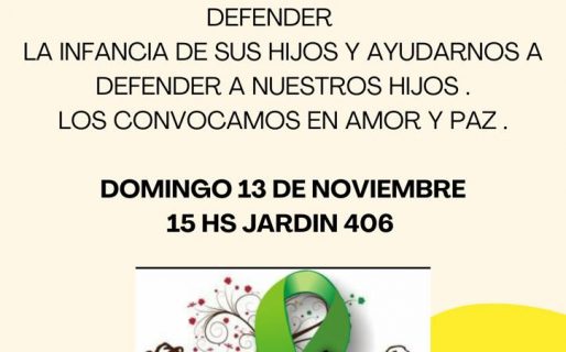 Convocan a colgar mochilas y guardapolvos en el Jardín 406