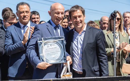 Luque participó del 121° aniversario de Caleta Olivia