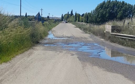 Vialidad Provincial solicita precaución para transitar por la Ruta Provincial Nº 7 entre Gaiman y Dolavon