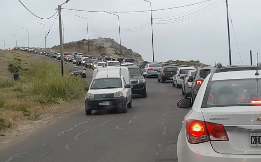 Comodoro colapsado: una hora de demora en el tramo centro-zona norte