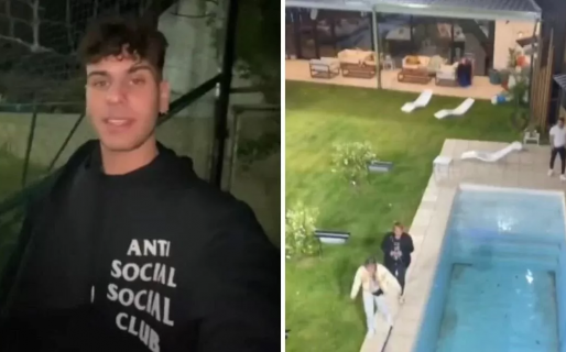 Un influencer se coló en la casa de Gran Hermano 2022 y dejó un regalo en el patio