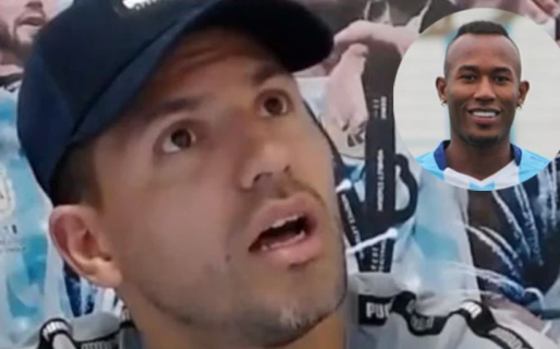 La reacción del Kun Agüero cuando se entera en vivo de la muerte de Balanta