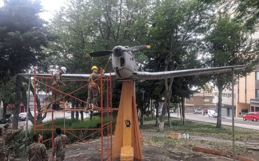 Intenso trabajo en la puesta en valor de uno de los monumentos de la ciudad