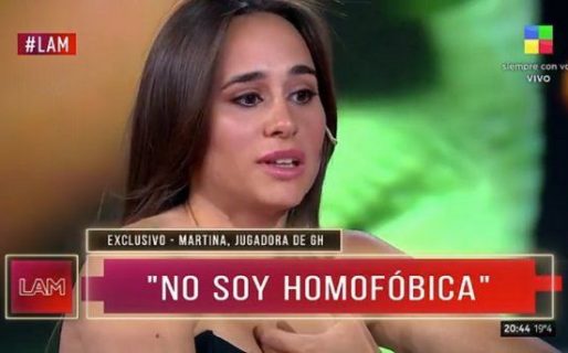 El descargo de Martina de Gran Hermano: «No entiendo la bisexualidad»