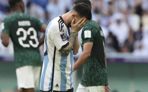 Argentina cayó sorpresivamente en su debut contra Arabia Saudita