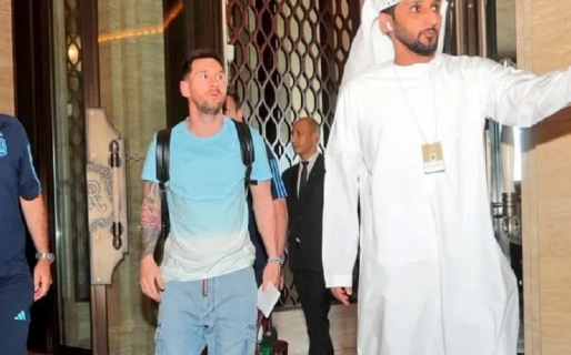 Lionel Messi llegó a Abu Dhabi para sumarse a la selección argentina de cara al Mundial de Qatar